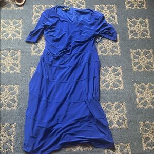 Jones New York Royal Blue Dress with V-Neck